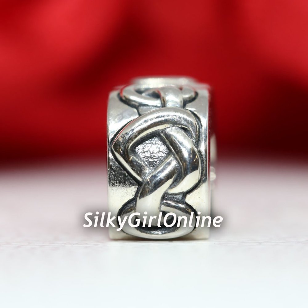 Pandora Knotted Hearts Clip Charm 798035